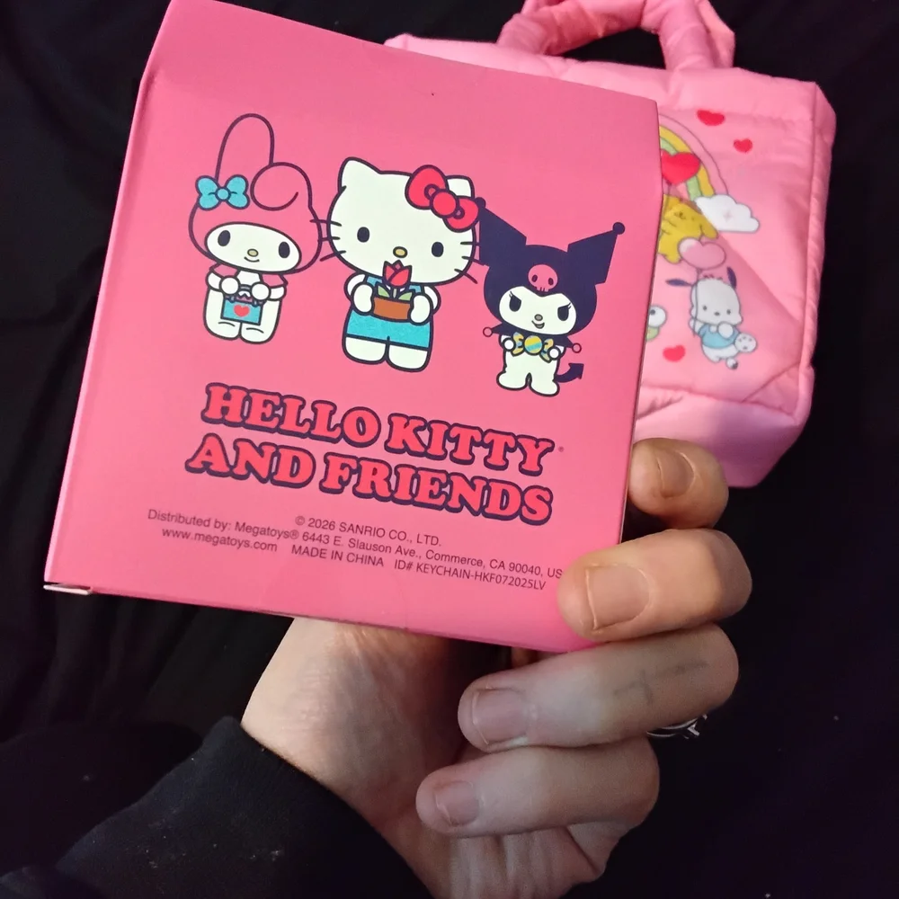 Hello Kitty Pink Rainbow Tote and Cup Set